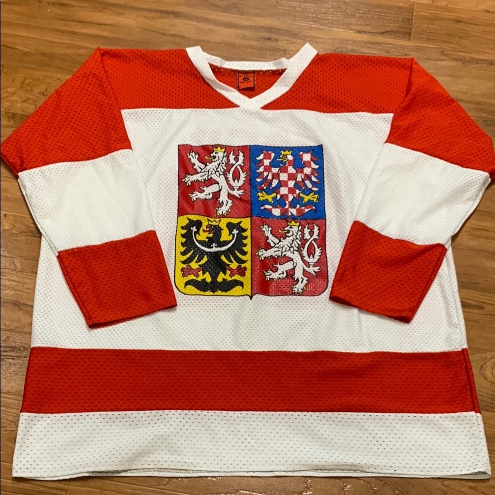 Vintage Jaromir Jagr Czech Republic Hockey Jersey